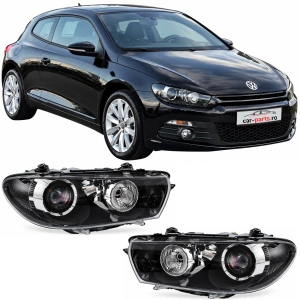 Set faruri VW Scirocco III Xenon look negru
