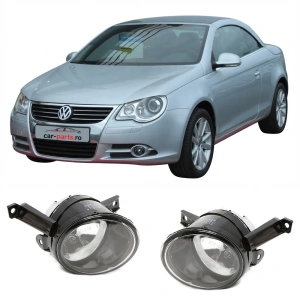Set proiectoare ceata VW Caddy, EOS, Golf Plus, Polo, Tiguan, Touran clar - Img 1
