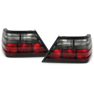 Set stopuri Mercedes W124 rosu fumuriu - Img 2