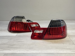 Stopuri BMW E46 coupe NFL LED rosu clar - Img 2