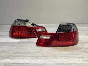 Stopuri BMW E46 coupe NFL LED rosu clar - Img 3