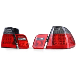 Stopuri BMW E46 NFL sedan LED rosu fumuriu - Img 3