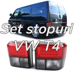 Stopuri VW Transporter T4 rosu fumuriu LED