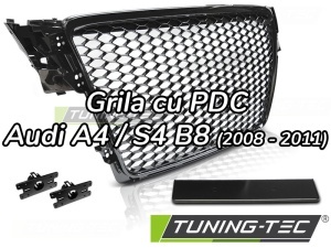 Grila Audi A4 S4 B8 (2008 - 2011) 'RS Style' negru lucios - Img 1