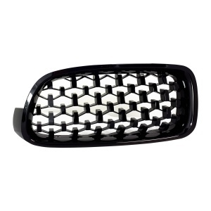 Grila BMW F30 F31 DIAMOND look negru lucios - Img 4