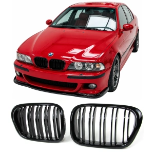 Grila dubla BMW E39 M-LOOK negru lucios