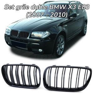 Grila dubla BMW E83 X3 (2007 - 2010) M-Look negru lucios