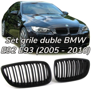 Grila dubla BMW E92 E93 NFL M-LOOK negru mat