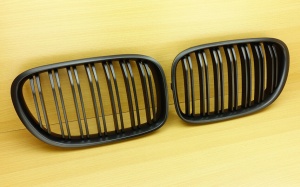Grila dubla BMW F01 F02 M-LOOK negru mat - Img 4