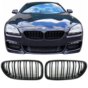 Grila dubla BMW F06, F12, F13 M-LOOK negru lucios - Img 2