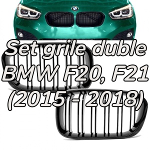 Grila dubla BMW F20 F21 FL (2015 - 2018) M-LOOK negru lucios