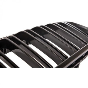 Grila dubla BMW F20 F21 FL (2015 - 2018) M-LOOK negru lucios - Img 5