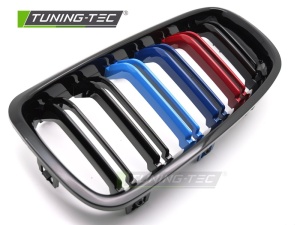 Grila dubla BMW F30 F31 M-Power negru lucios - Img 5