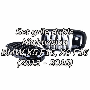 Grila dubla BMW X5 F15, X6 F16 Night Vision 'M-Look'