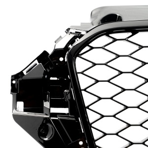 Grila fara emblema Audi A3 S3 8V (2012 - 2016) RS Style negru lucios PDC - Img 3