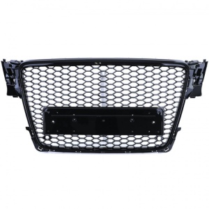 Grila fara emblema Audi A4 S4 B8 (2008 - 2011) 'RS Style' negru lucios PDC - Img 6