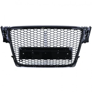 Grila fara emblema Audi A4 S4 B8 (2008 - 2011) 'RS Style' negru lucios PDC - Img 6