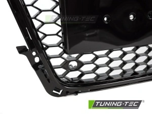 Grila fara emblema Audi A4 S4 B8 (2008 - 2011) 'RS Style' negru lucios PDC - Img 4