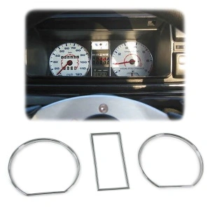 Inele ornament ceasuri bord VW Golf 2, Jetta MK2 CROM