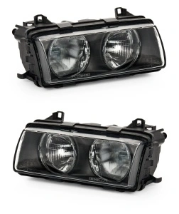 Set faruri BMW E36 look negru - Img 2
