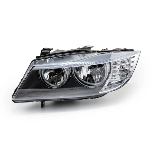 Set faruri BMW E90, E91 LCI look negru - Img 2