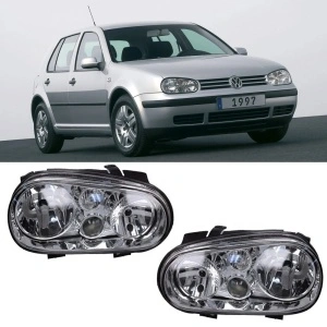 Set faruri VW Golf 4 look crom