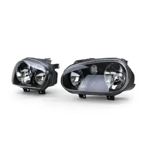 Set faruri VW Golf 4 look negru - Img 2
