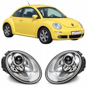 Set faruri VW New Beetle (2005 - 2010) cu lupa