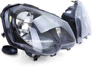 Set faruri VW Polo IV 9N3 look negru - Img 3