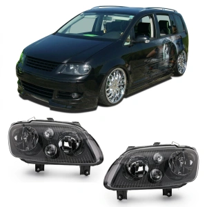 Set faruri VW Touran, Caddy look negru