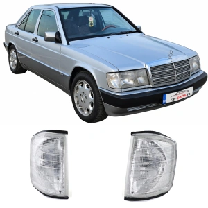 Set semnalizari Mercedes 190 W201 alb