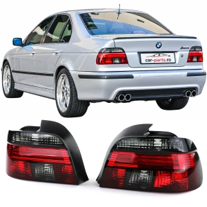Stopuri BMW E39 NFL rosu fumuriu - Img 2