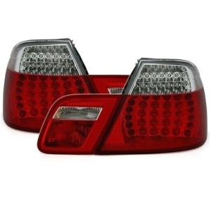 Stopuri BMW E46 cabrio NFL LED rosu clar - Img 3