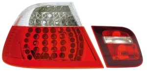 Stopuri BMW E46 NFL sedan LED rosu clar - Img 4