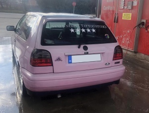 Stopuri VW Golf 3 hatchback cabrio rosu fumuriu - Img 6