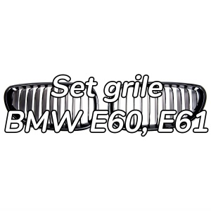 Grila BMW E60 E61 negru lucios