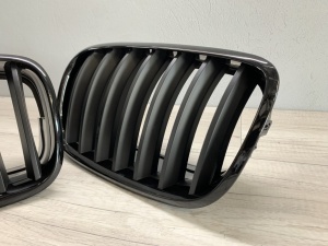 Grila BMW X5 E70 X6 E71 negru lucios + mat - Img 4