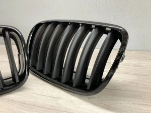 Grila BMW X5 E70, X6 E71 negru lucios + mat - Img 3