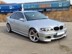 Grila dubla BMW E46 coupe cabrio FL M-LOOK negru lucios - Img 6