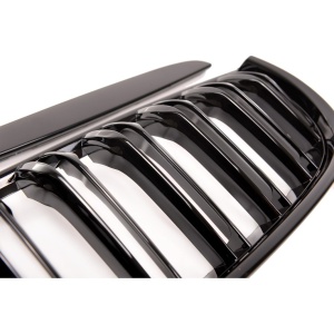 Grila dubla BMW E90 E91 NFL M-LOOK negru lucios - Img 5