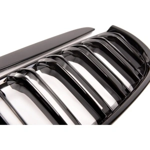 Grila dubla BMW E90 E91 NFL M-LOOK negru lucios - Img 5
