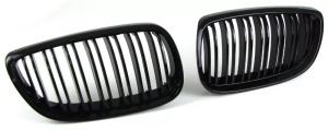 Grila dubla BMW E92 E93 NFL M-LOOK negru lucios - Img 2