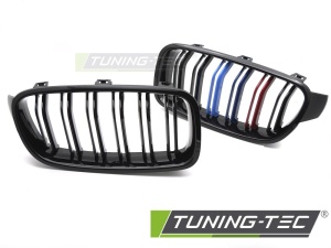 Grila dubla BMW F30 F31 M-Power negru lucios - Img 2