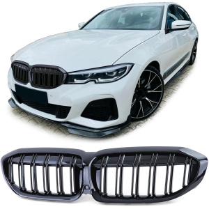 Grila dubla BMW G20 G21 negru lucios - Img 2