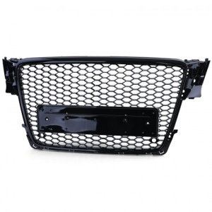 Grila fara emblema Audi A4 S4 B8 (2008 - 2011) 'RS Style' negru lucios PDC - Img 3