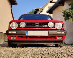 Prelungire lip bara fata 'GTI look' VW Golf 2 Jetta MK2 - Img 8