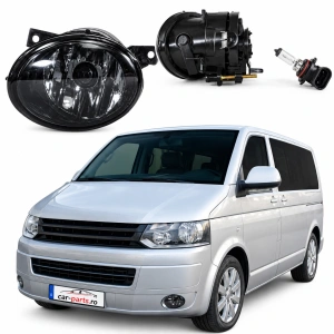 Set far proiectoare ceata VW Transporter Bus Multivan T5 (2009 - 2015) fumuriu