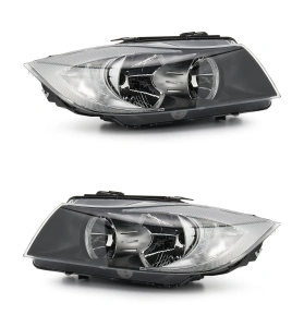 Set faruri BMW E90, E91 look negru (2005 - 2008) - Img 2