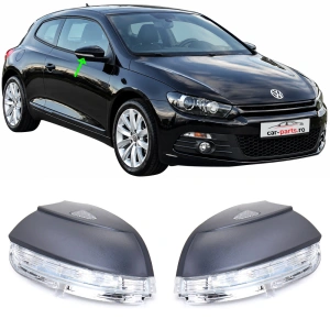 Set semnalizari oglinda cu Puddle light VW EOS, Passat CC, Scirocco III, Passat B7, Jetta MK6 alb