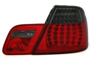 Stopuri BMW E46 cabrio NFL LED rosu fumuriu - Img 3